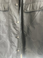Vintage GAP Men's Utility Jacket Size Large Black Lined Button Deep Pile Collar