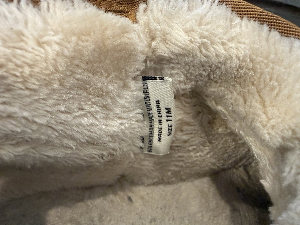 CUSIONAIRE Size 11M HIPPY Boot Bootie Platform Chestnut Memory Foam