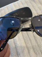 REVO 3023 080/63 Silver Gray Gunmetal Polarized Sunglasses Rare Vintage
