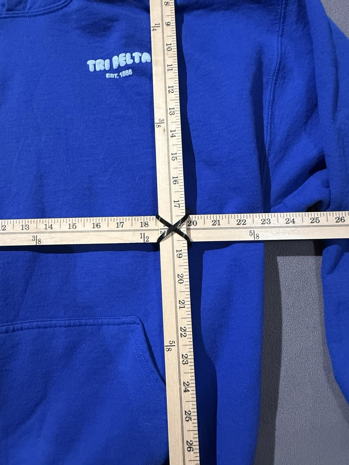 Delta Delta Delta Tri Delta Sweatshirt Hoodie XL Royal Blue