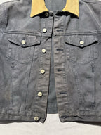 J Galt Rustic Denim Jean Jacket Corduroy Collar Women’s Small