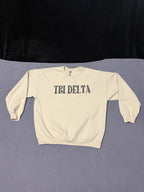 Tri Delta sorority Light Yellow women’s XL Sweatshirt Gildan Brand Blended