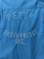 Richard Petty STP Racers Edge Short Sleeve Buttoned Down Shirt XL Dresden Blue