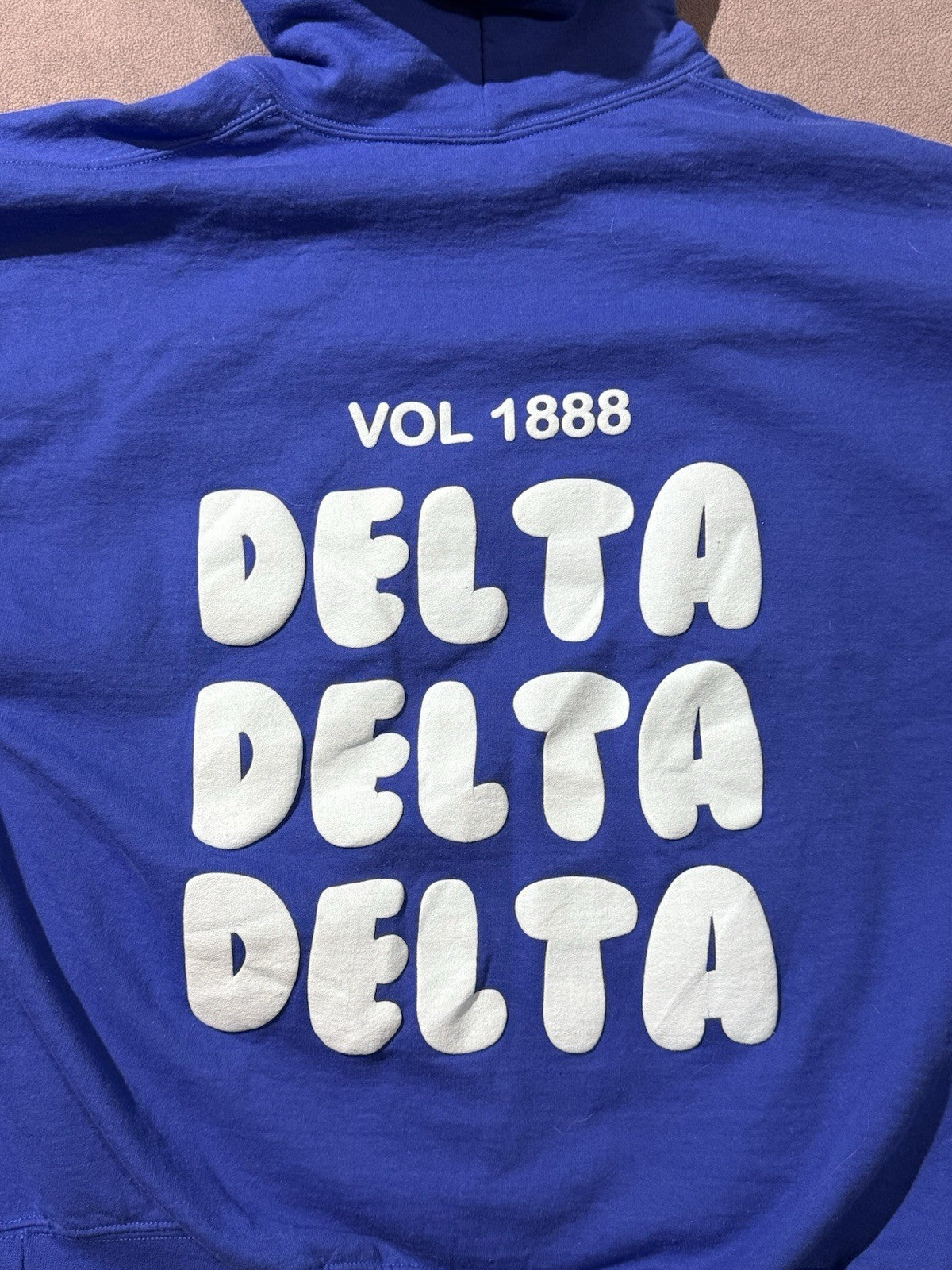 Delta Delta Delta Tri Delta Sweatshirt Hoodie XL Royal Blue