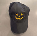 Carved Pumpkin Hat 2042 - Embroidered Adjustable Halloween Cap