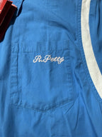 Richard Petty STP Racers Edge Short Sleeve Buttoned Down Shirt XL Dresden Blue