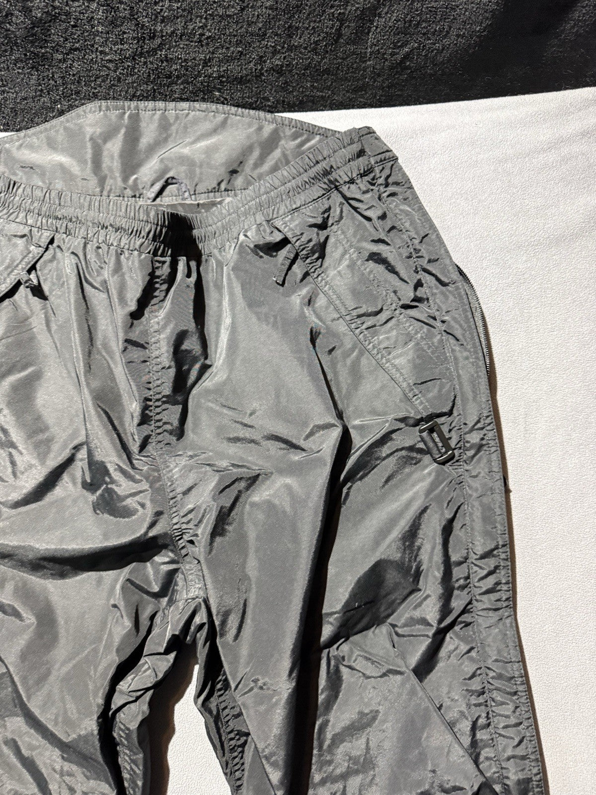 Mountian Tek RareBlack Ski Snow Board Zipper Pants size L