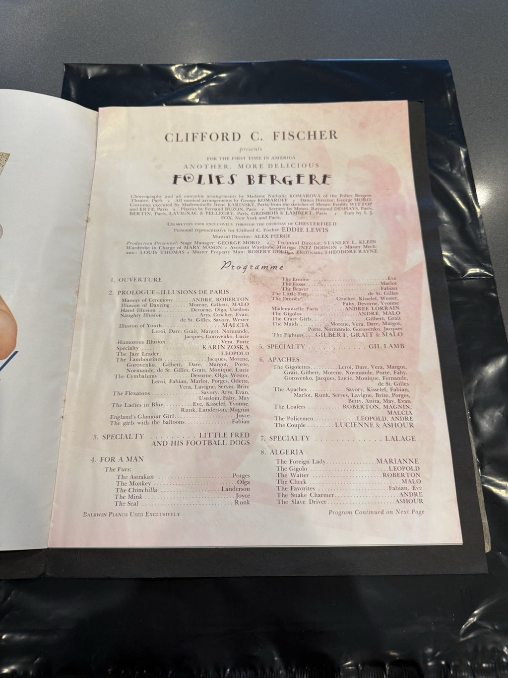 1939 Famous Folies Bergere Theatre Program Treasure Island San Francisco