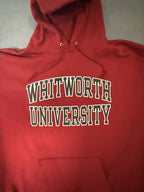 Red Whitworth College Champion Hoodie Men's Size 2XL
