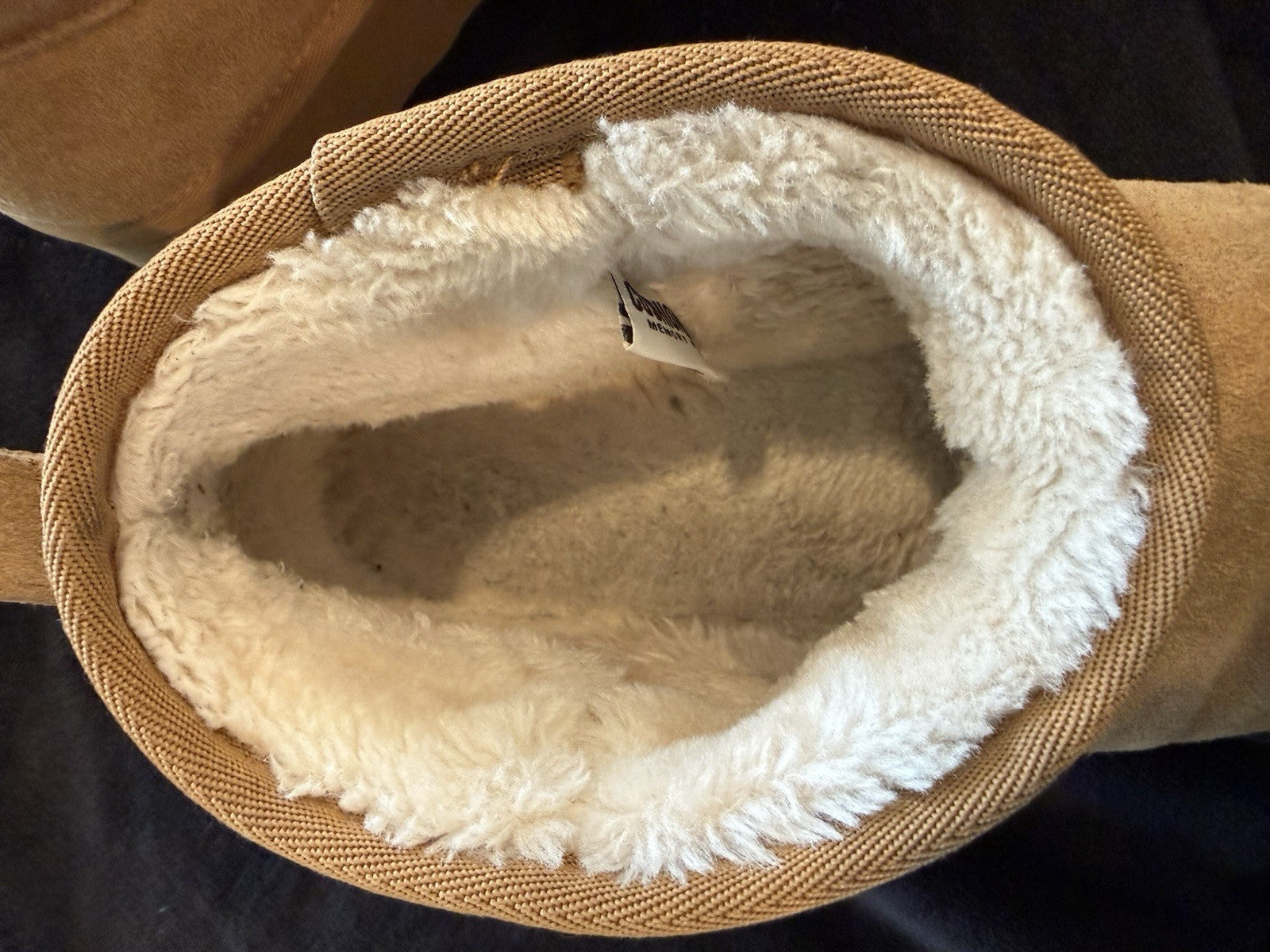 CUSIONAIRE Size 11M HIPPY Boot Bootie Platform Chestnut Memory Foam