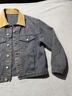 J Galt Rustic Denim Jean Jacket Corduroy Collar Women’s Small