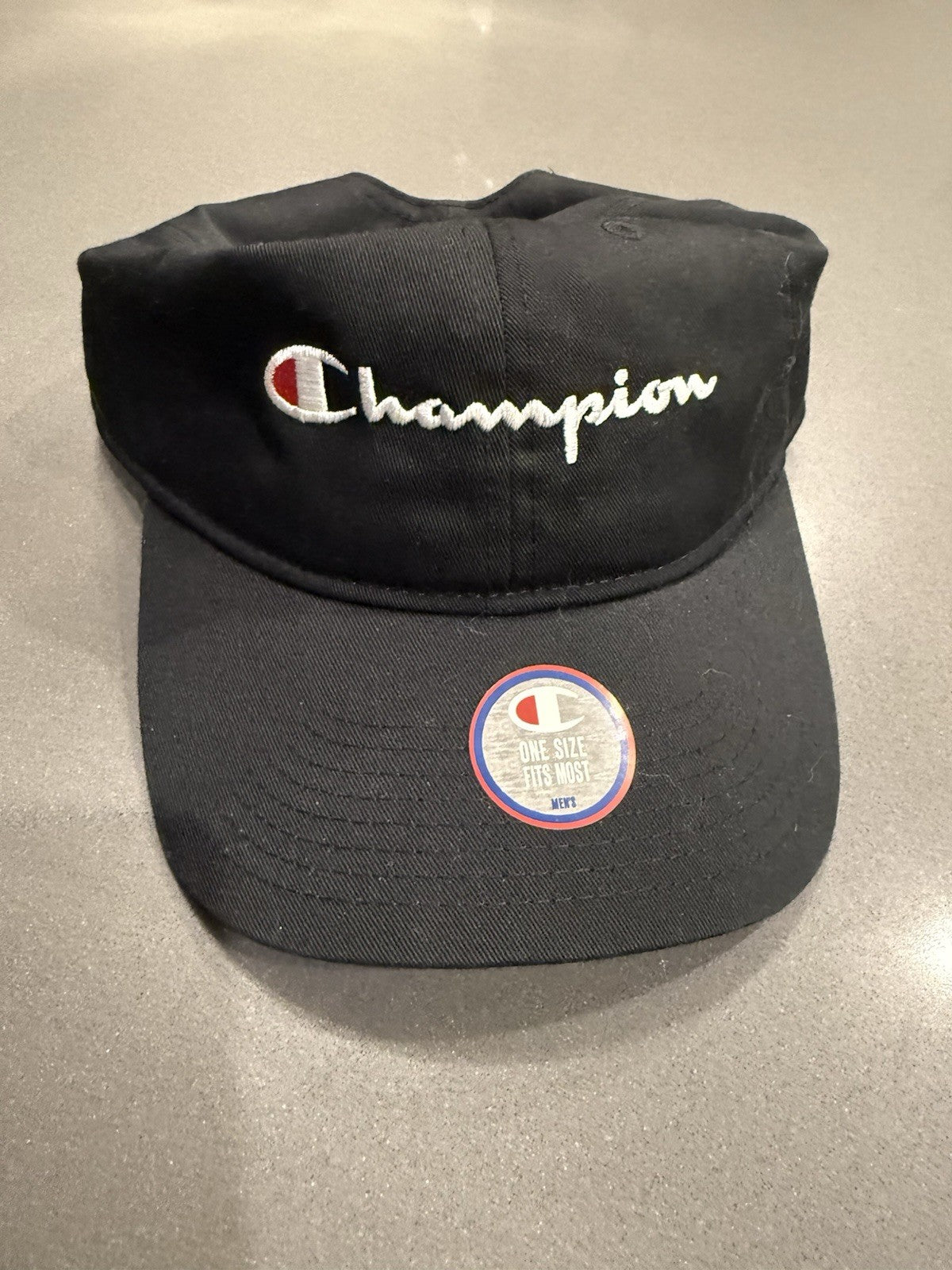 Champion Brand Strapback Adjustable Hat Cap Cotton Casual Dad Men Women Black