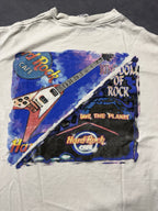 Vintage Hard Rock Cafe Orlando Florida Art Print T Shirt USA Save The Planet