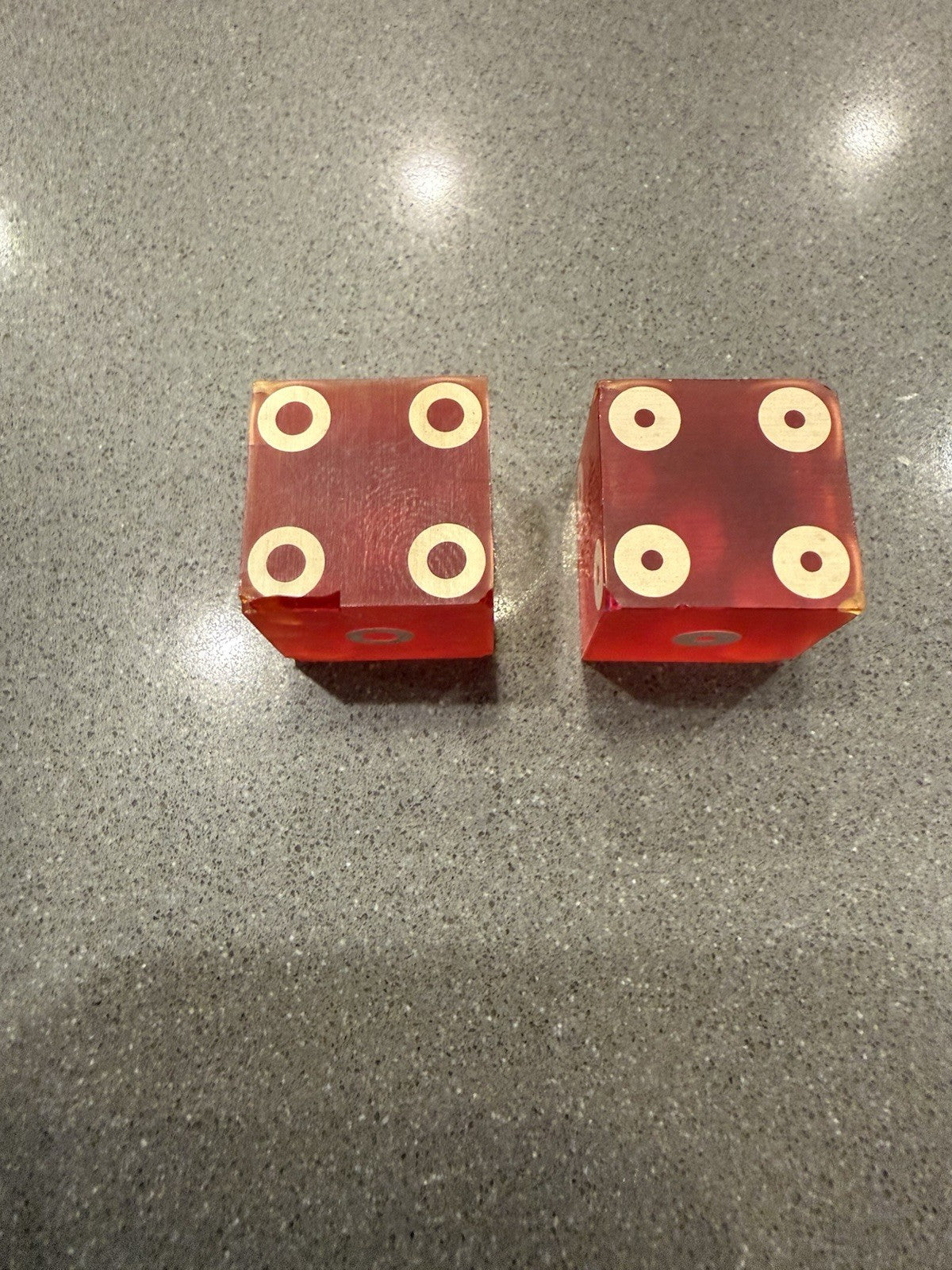 Old Rare Vintage Mapes Casino dice pair