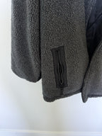 Vintage GAP Fleece Winter Jacket Men’s XL Gray Black Trim Full Zip Rare Find
