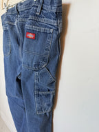 Dickies Carpenter Denim Workwear Men's Blue Jeans 44x32 Relaxed Fit