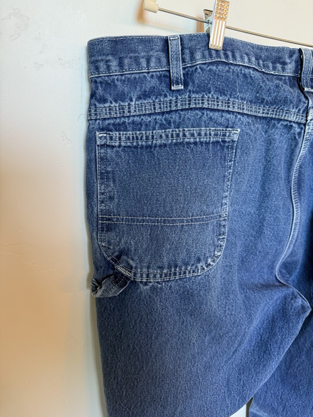 Dickies Carpenter Denim Workwear Men's Blue Jeans 44x32 Relaxed Fit