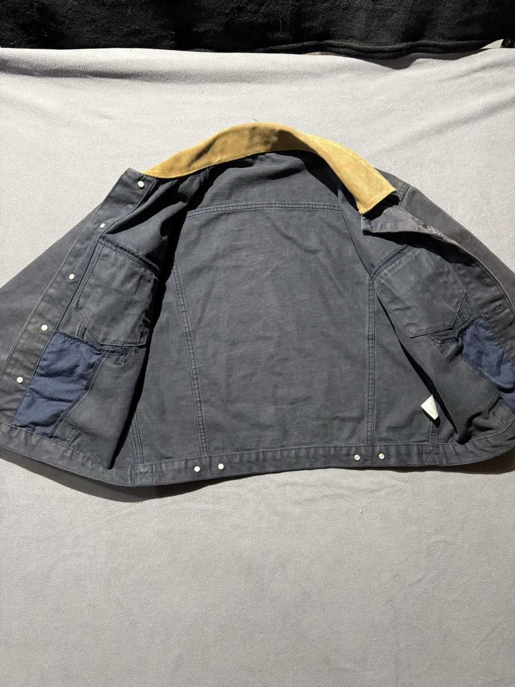 J Galt Rustic Denim Jean Jacket Corduroy Collar Women’s Small