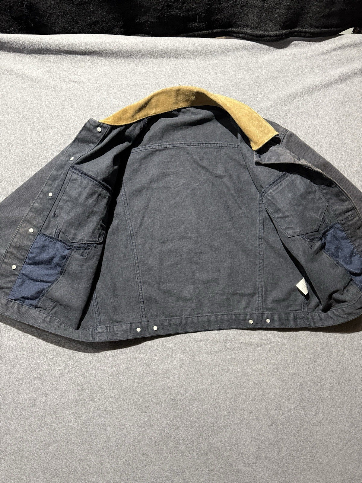 J Galt Rustic Denim Jean Jacket Corduroy Collar Women’s Small