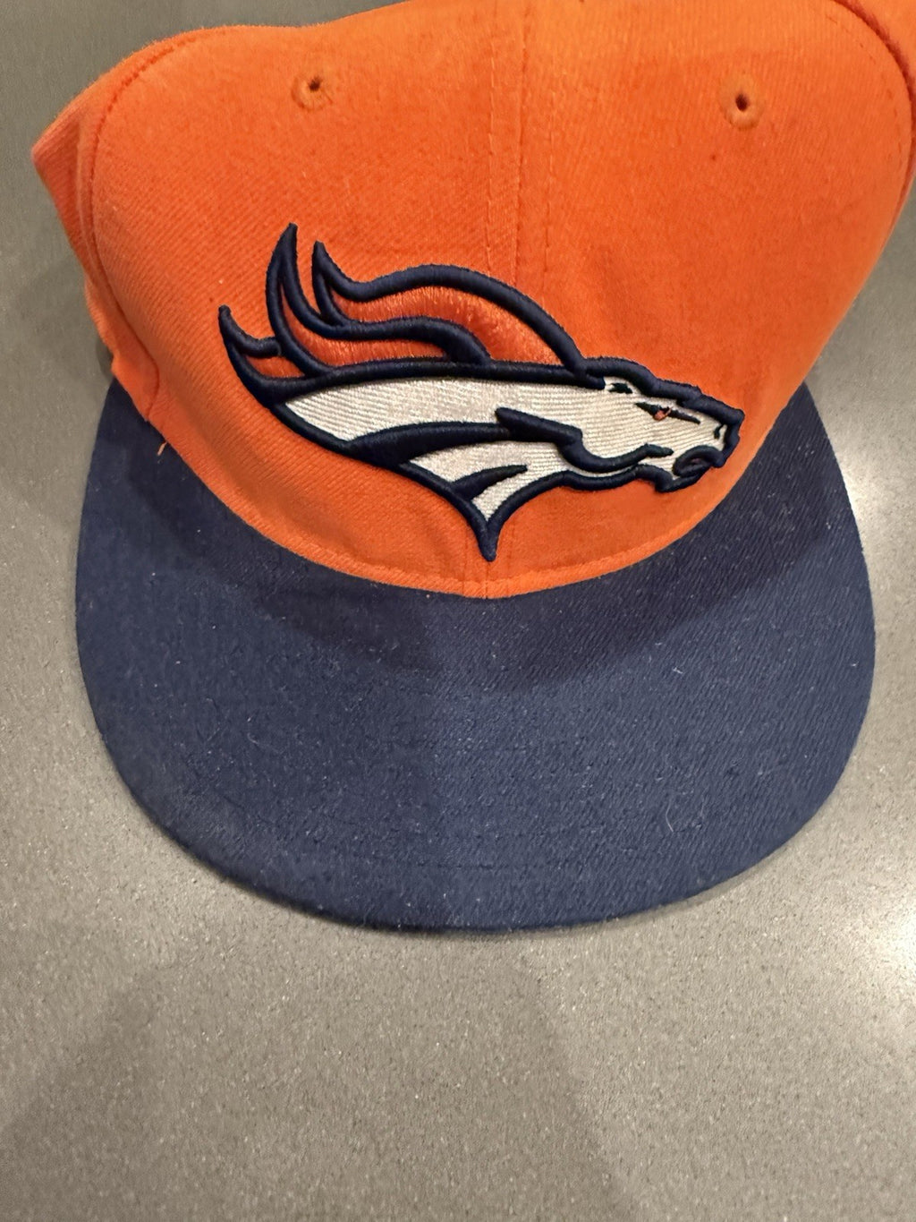 Denver Broncos Fitted Hat 7 1/2 New Era 59fifty Orange NFL