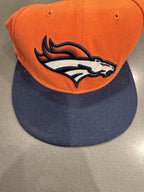 Denver Broncos Fitted Hat 7 1/2 New Era 59fifty Orange NFL