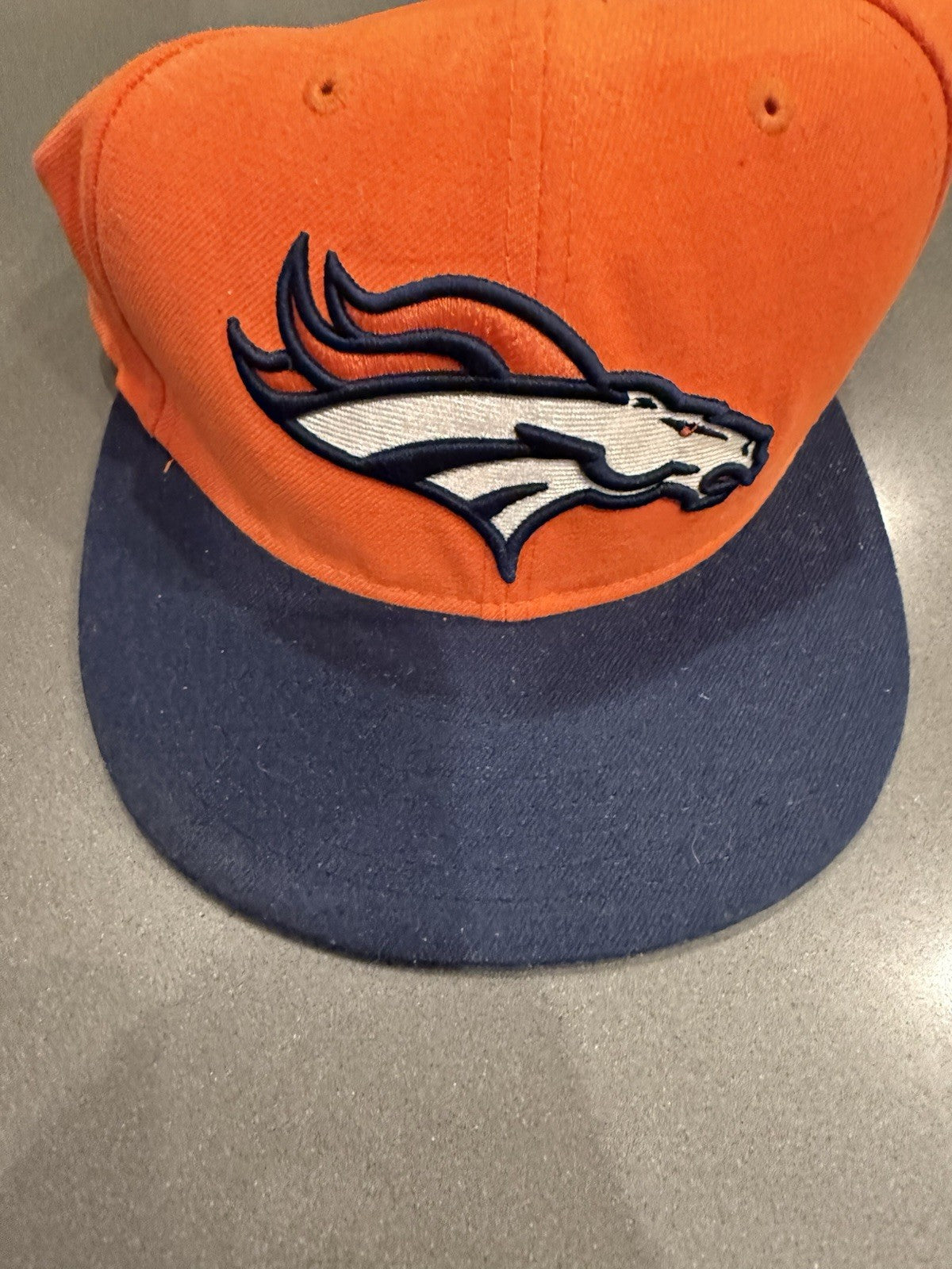 Denver Broncos Fitted Hat 7 1/2 New Era 59fifty Orange NFL
