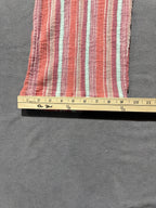 Sundance Pants Womens L Coral Striped Cotton Drawstring Wide Leg Boho Beach