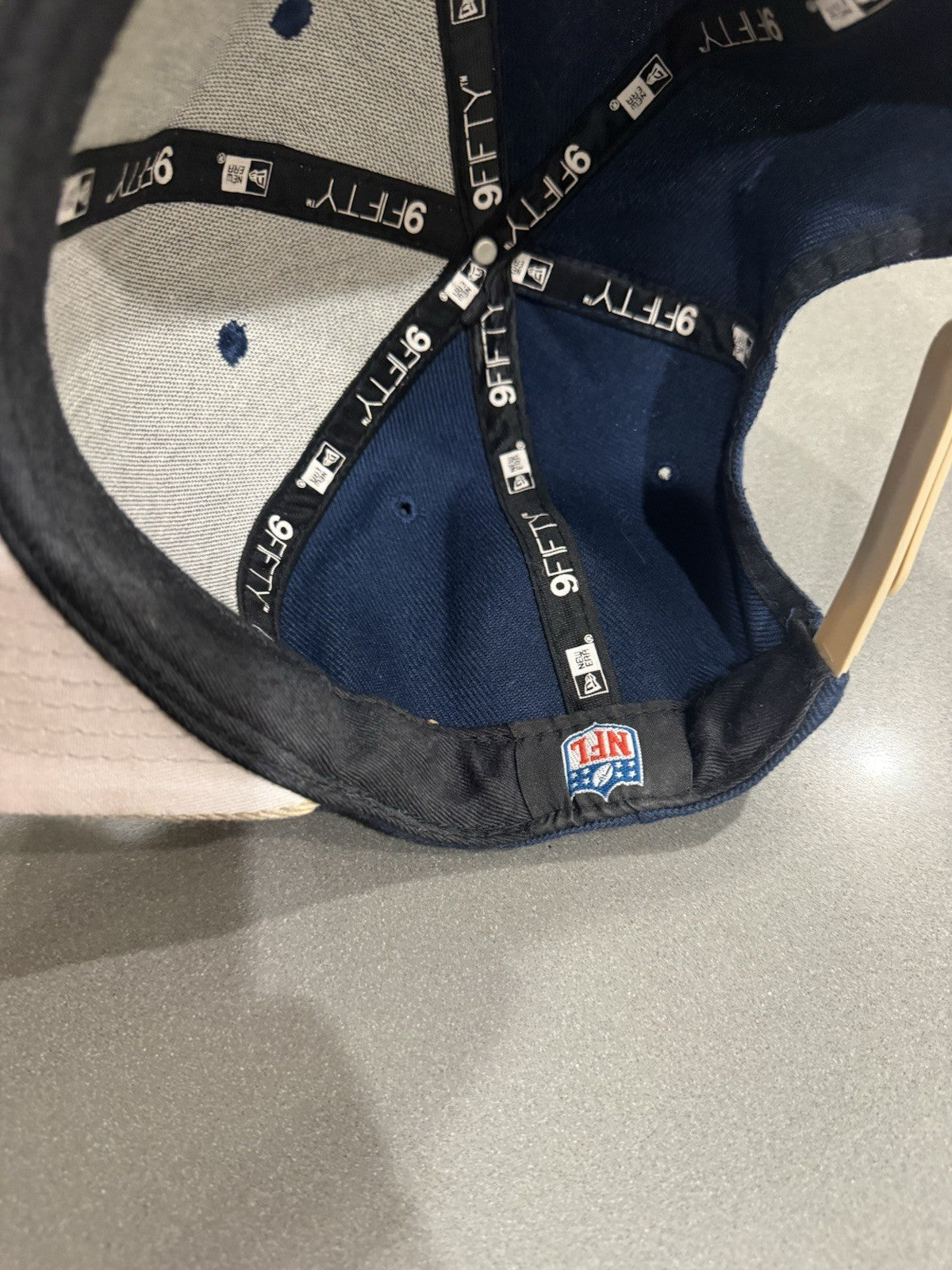 Rare St. Louis Rams NFL New Era 9fifty Hat Cap Snapback Logo Under Bill Of Cap
