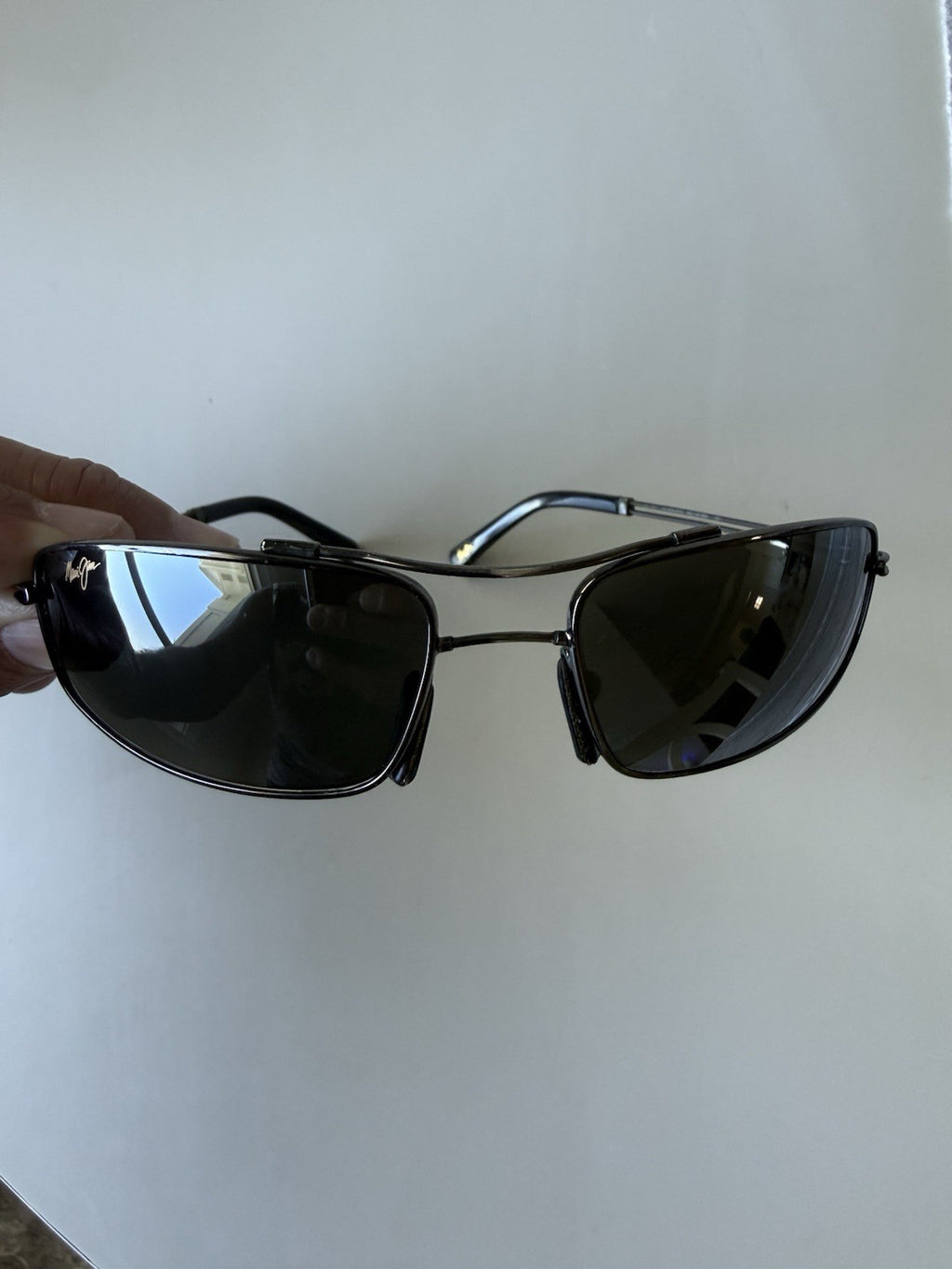 Maui Jim MJ-312-02 Flexon Polarized Gun Metal Gray Sunglasses Mens - Vintage