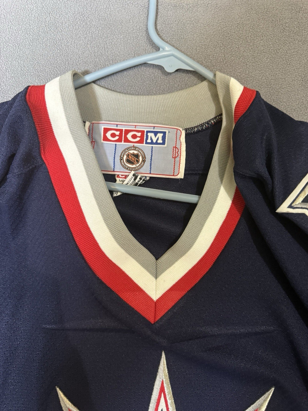 Blue CCM New York Rangers "Statue Of Liberty" XL Blank Jersey