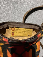 Rustic Colorful Southwestern Aztec Small Zipper Crossbody Bag Purse 8 X 6 Inches