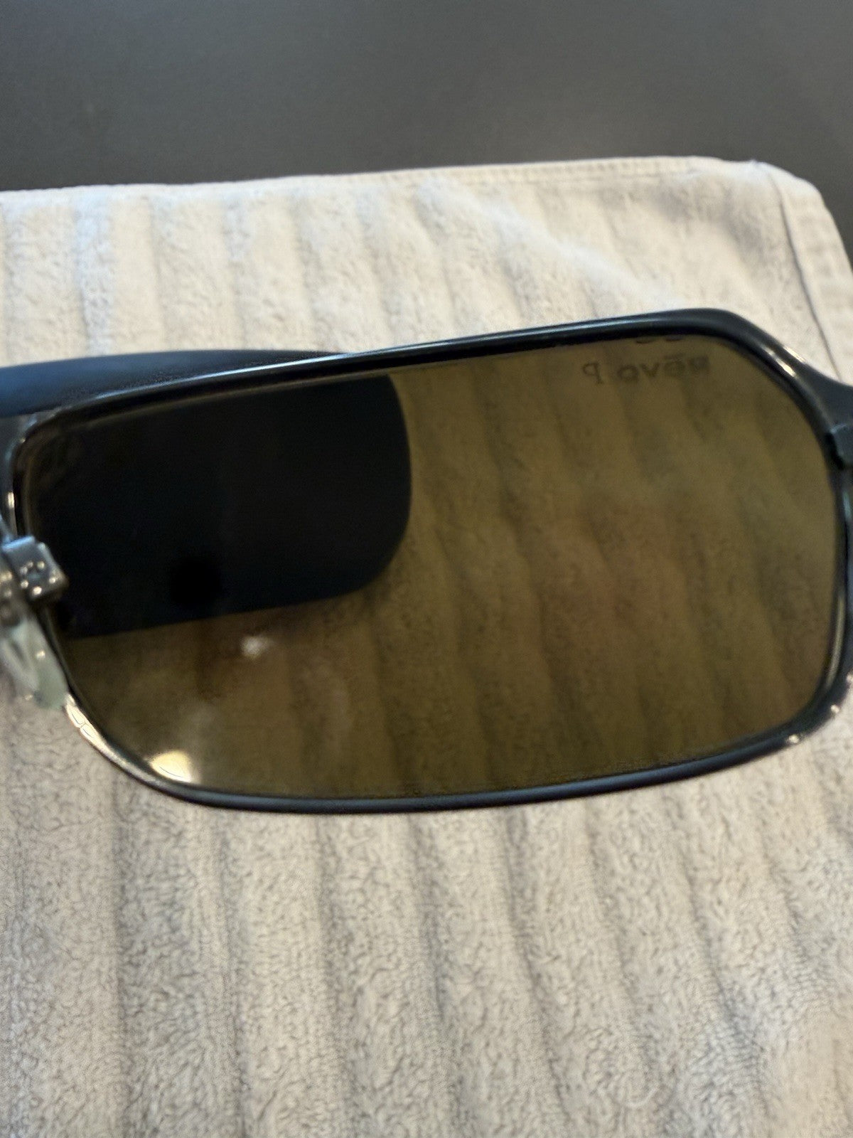 REVO 3023 080/63 Silver Gray Gunmetal Polarized Sunglasses Rare Vintage