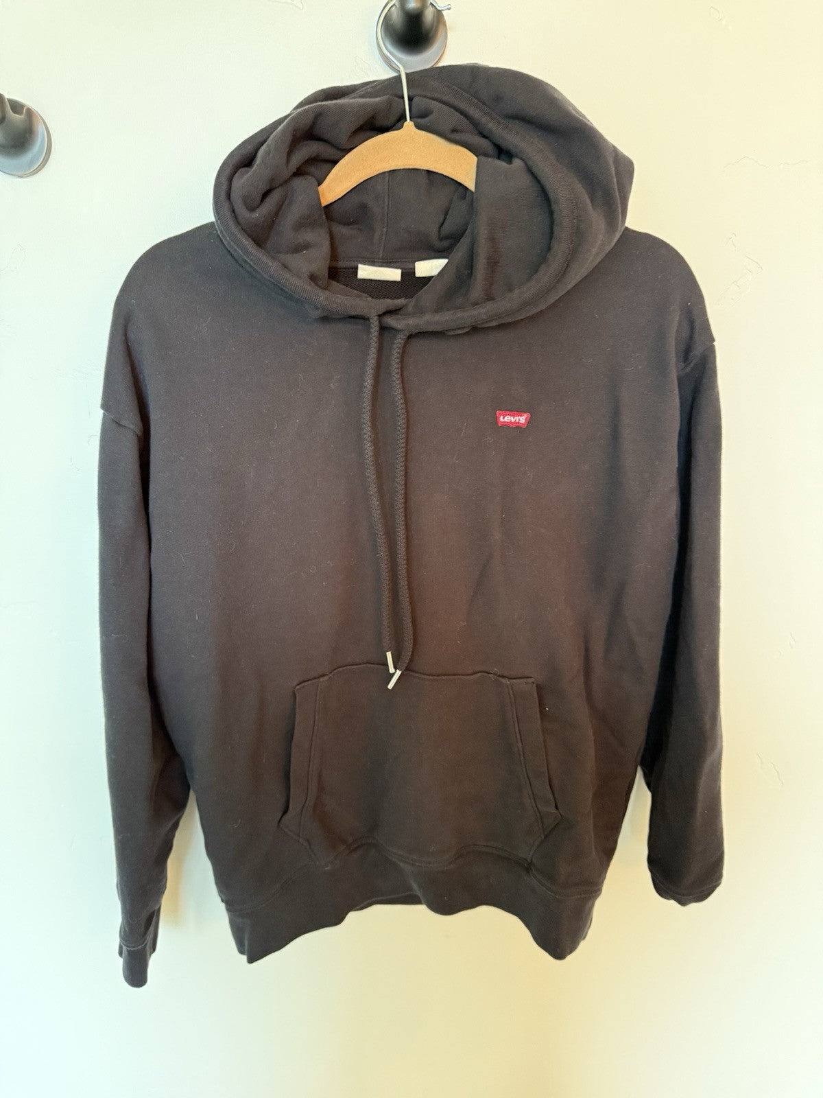Levi's Hoodie Size M Sweater. Red Logo With Vintage Feel.