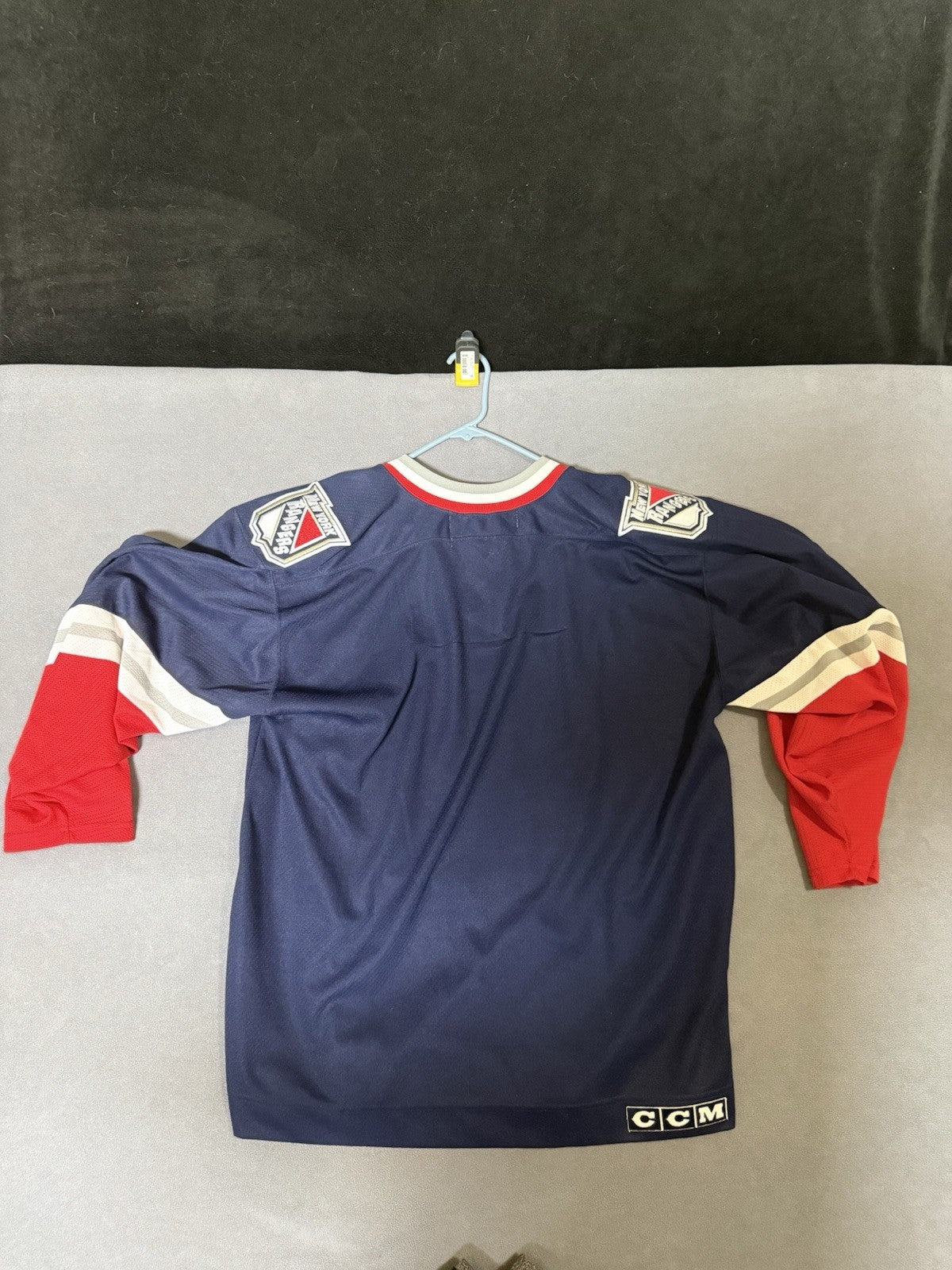 Blue CCM New York Rangers "Statue Of Liberty" XL Blank Jersey
