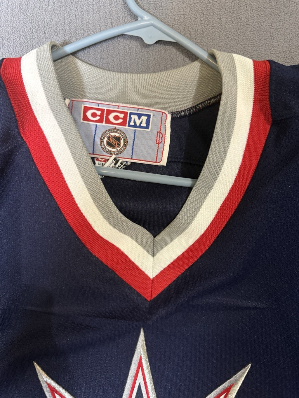 Blue CCM New York Rangers "Statue Of Liberty" XL Blank Jersey