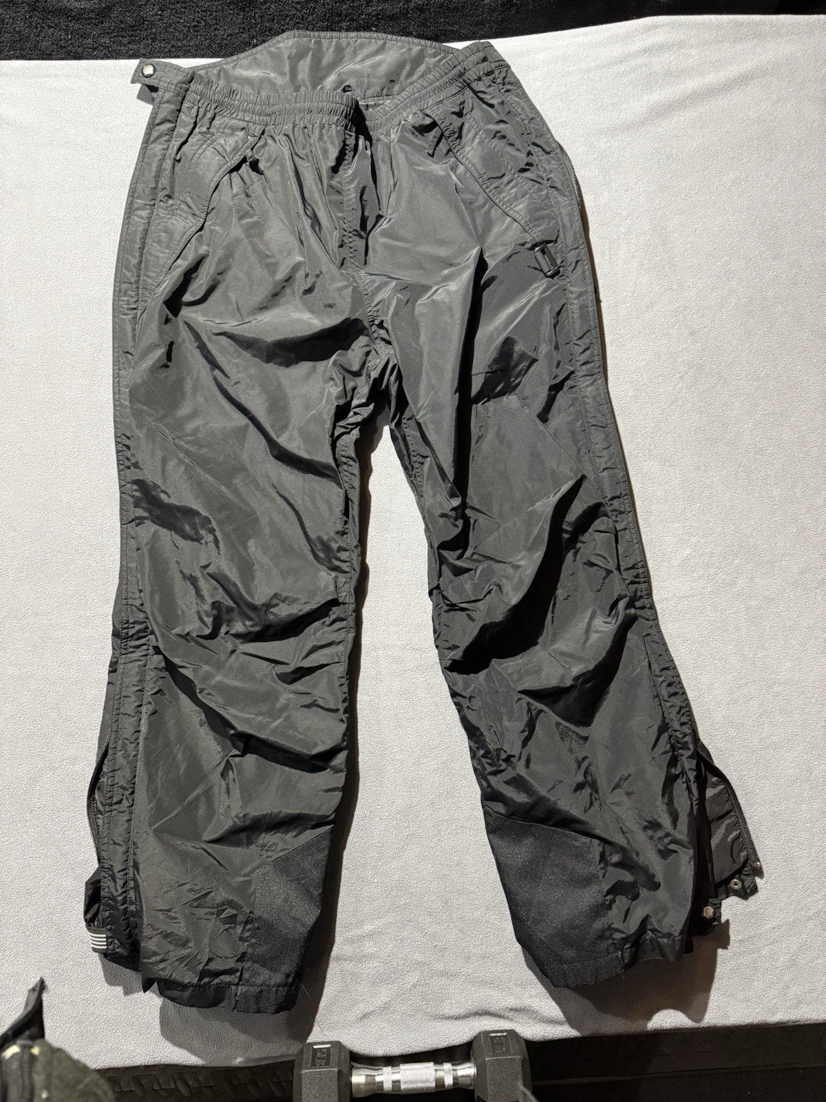 Mountian Tek RareBlack Ski Snow Board Zipper Pants size L