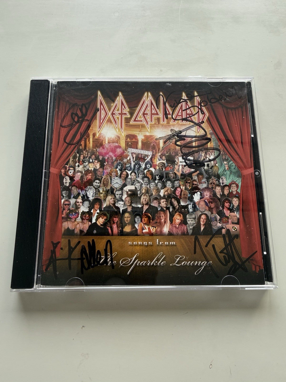 DEF LEPPARD The Sparkle Lounge 2006 US CD AUTOGRAPHED By The Band.