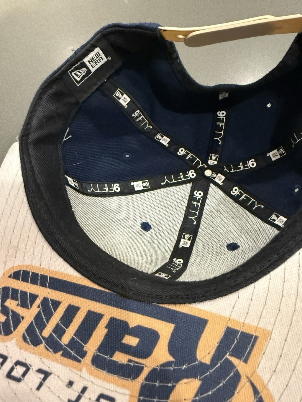 Rare St. Louis Rams NFL New Era 9fifty Hat Cap Snapback Logo Under Bill Of Cap