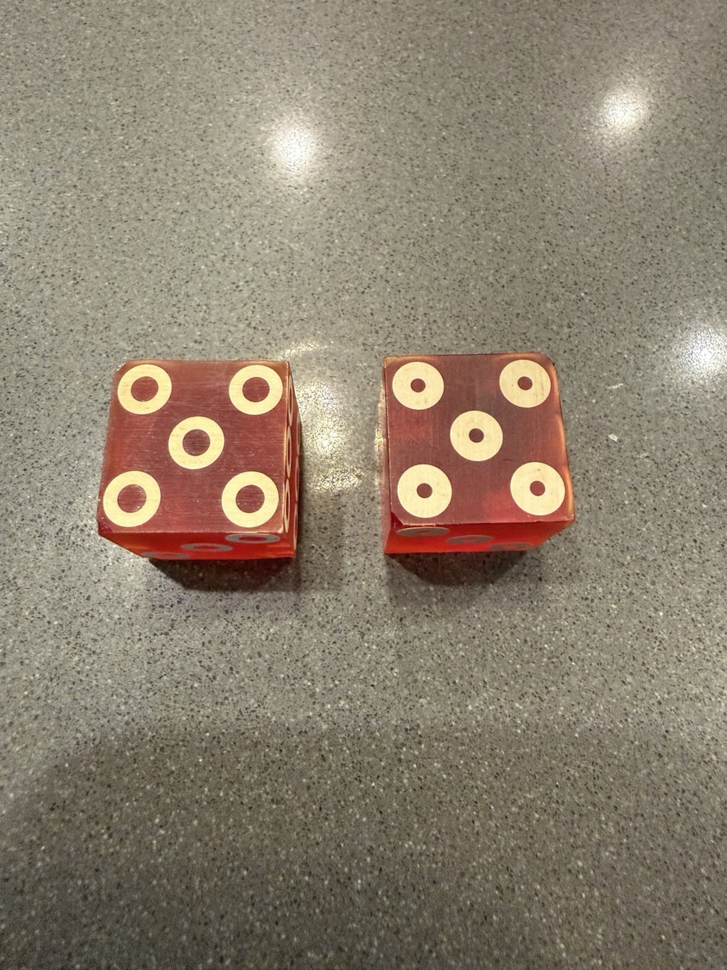 Old Rare Vintage Mapes Casino dice pair
