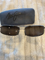Maui Jim MJ-312-02 Flexon Polarized Gun Metal Gray Sunglasses Mens - Vintage