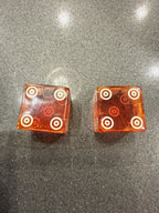Vintage And Rare Harolds Reno Casino Bullseye Dice Die With “Fun” Imprint