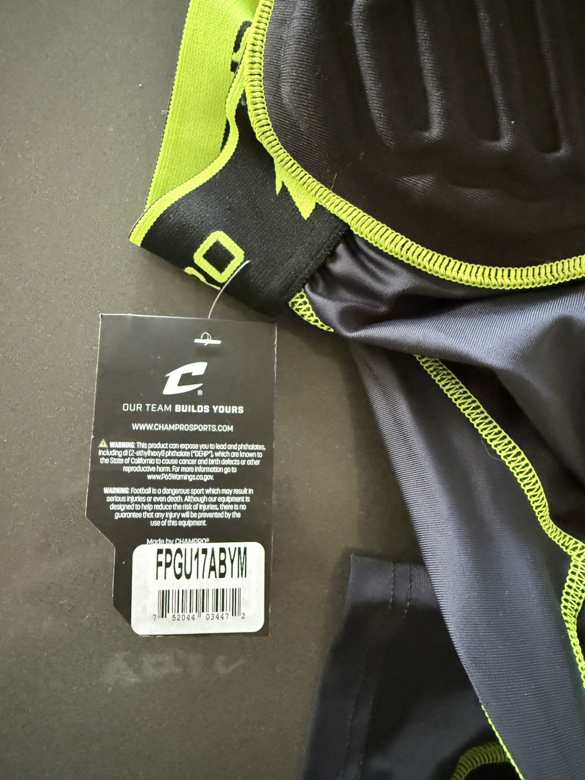 Champro Mens Bull Rush 7 Padded Integrated Football Girdle With Pads Adult M