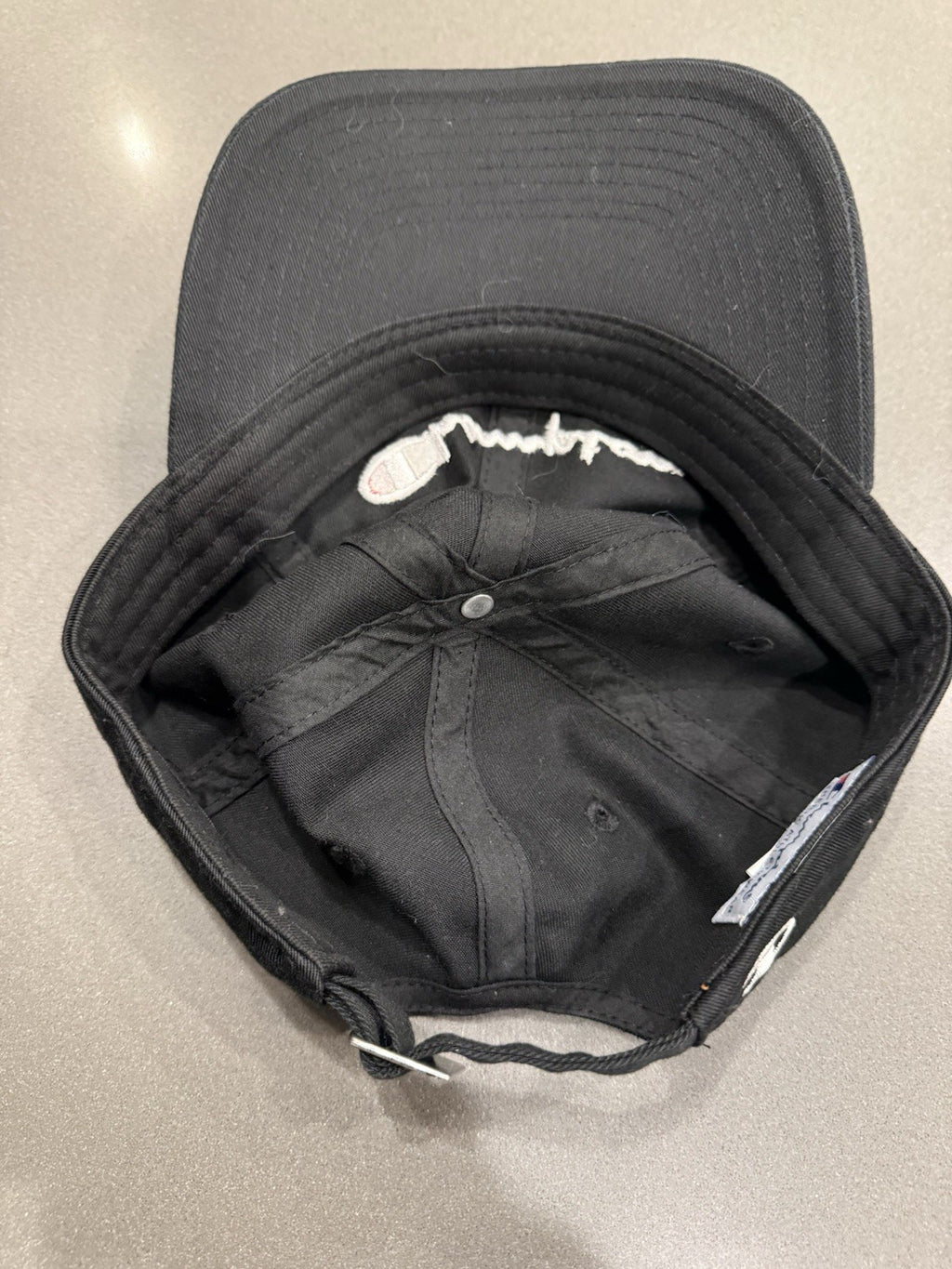 Champion Brand Strapback Adjustable Hat Cap Cotton Casual Dad Men Women Black