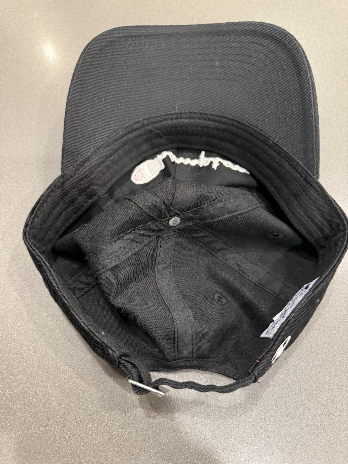 Champion Brand Strapback Adjustable Hat Cap Cotton Casual Dad Men Women Black