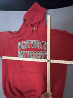 Red Whitworth College Champion Hoodie Men's Size 2XL