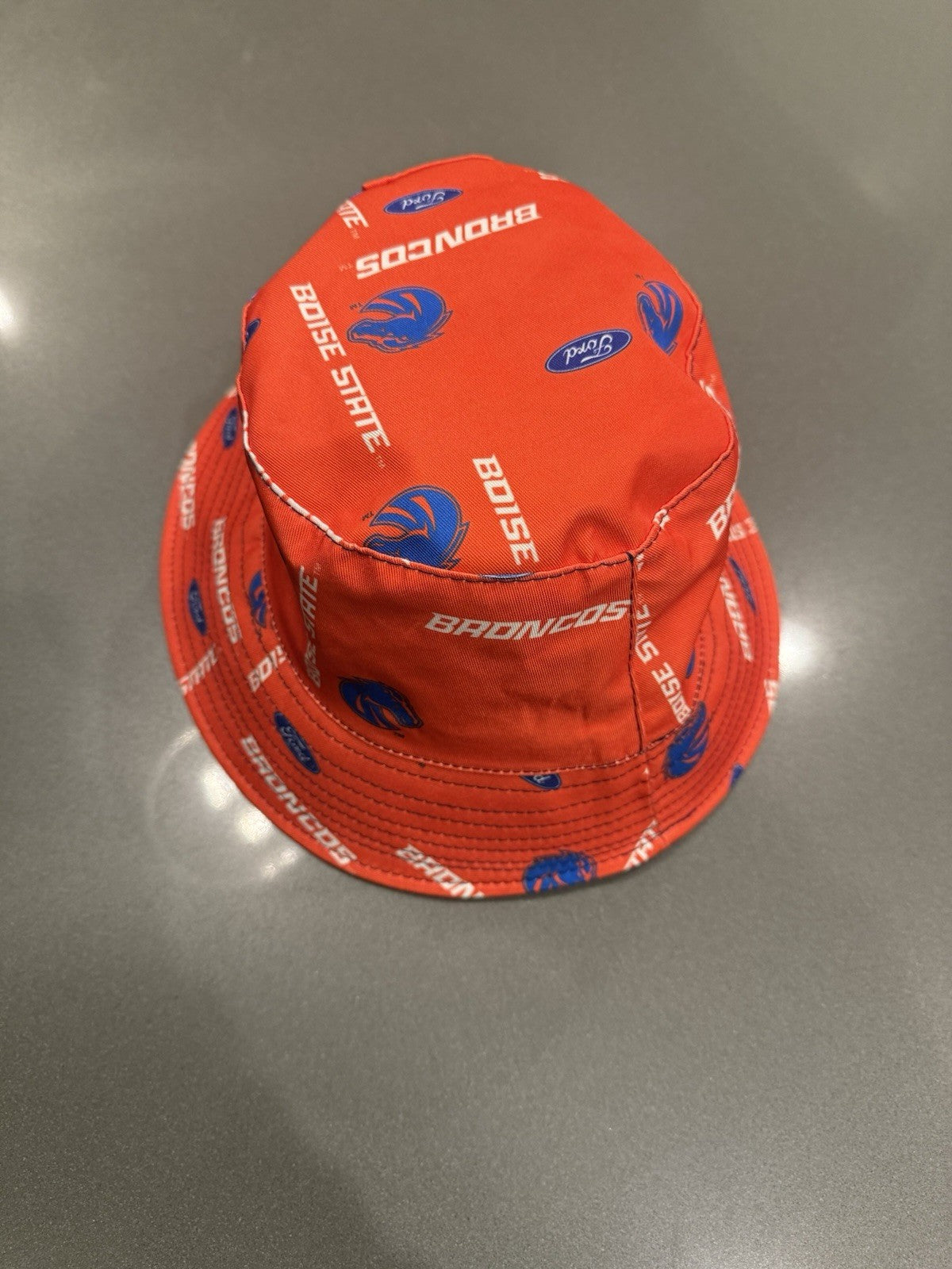 Rare Boise State Broncos FORD Motors Promotional Reversible Bucket Hat
