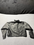 Wild Fable Women's Bougie Black Cropped Faux Leather Jacket Medium