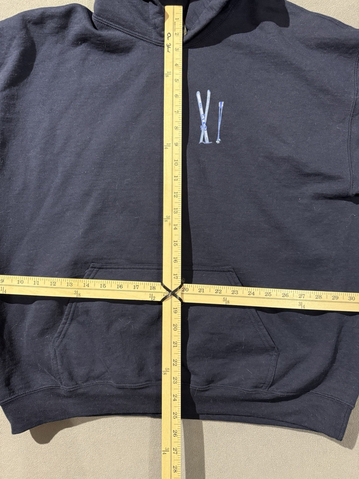 Delta Delta Delta Tri Delta McCall Ski Sweatshirt Hoodie XL Navy Blue