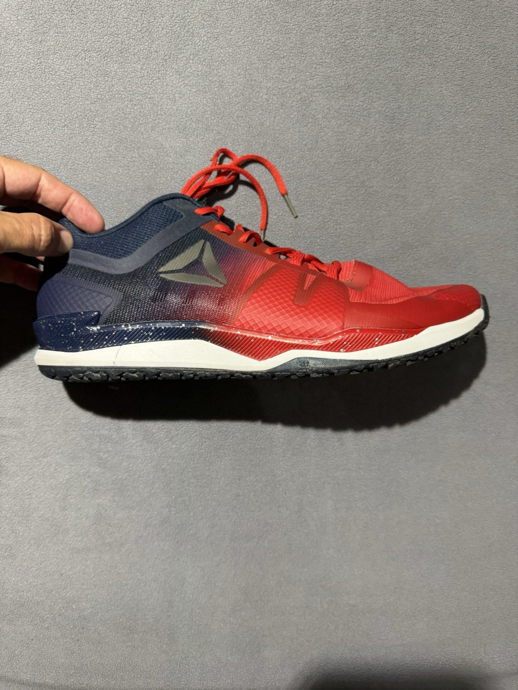 Reebok JJ Watt Cross Training Shoe Liquid Foam Red Blue Houston Texans Sz 14