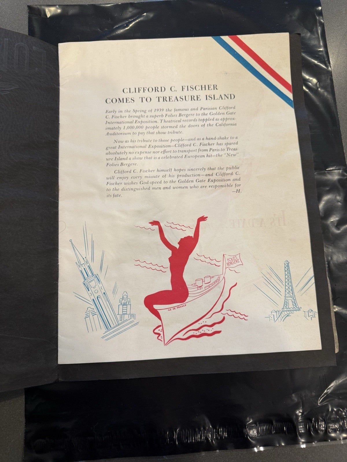 1939 Famous Folies Bergere Theatre Program Treasure Island San Francisco